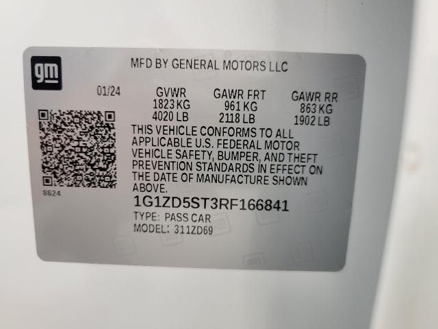 2024 Chevrolet Malibu Vehicle Photo in APPLETON, WI 54914-4656