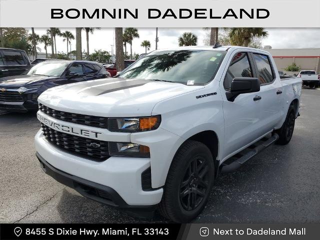 Used 2022 Chevrolet Silverado 1500 Limited Custom with VIN 1GCPWBEK6NZ186696 for sale in Miami, FL