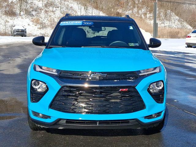 Certified 2022 Chevrolet Trailblazer RS with VIN KL79MTSL7NB113991 for sale in Mckeesport, PA