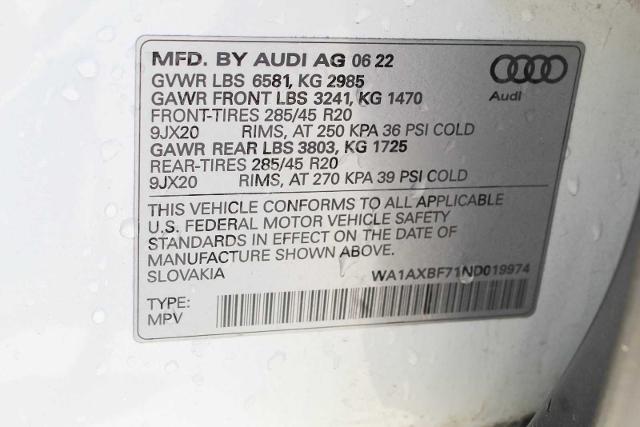 2022 Audi Q7 Vehicle Photo in HOUSTON, TX 77090
