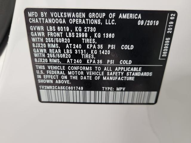 2019 Volkswagen Atlas Vehicle Photo in APPLETON, WI 54914-4656