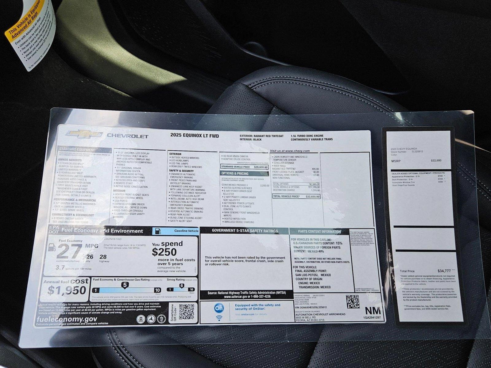 2025 Chevrolet Equinox Vehicle Photo in PEORIA, AZ 85382-3715