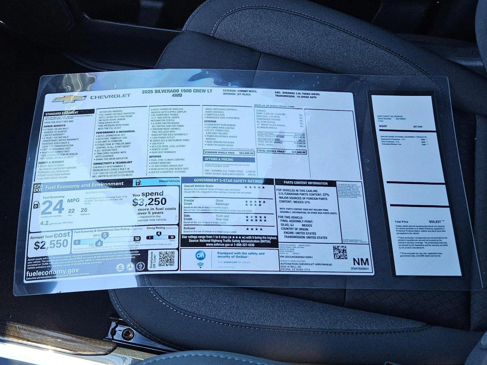 2025 Chevrolet Silverado 1500 Vehicle Photo in PEORIA, AZ 85382-3715