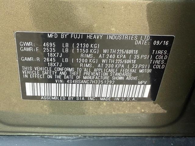 2017 Subaru Outback Vehicle Photo in MADISON, WI 53713-3220