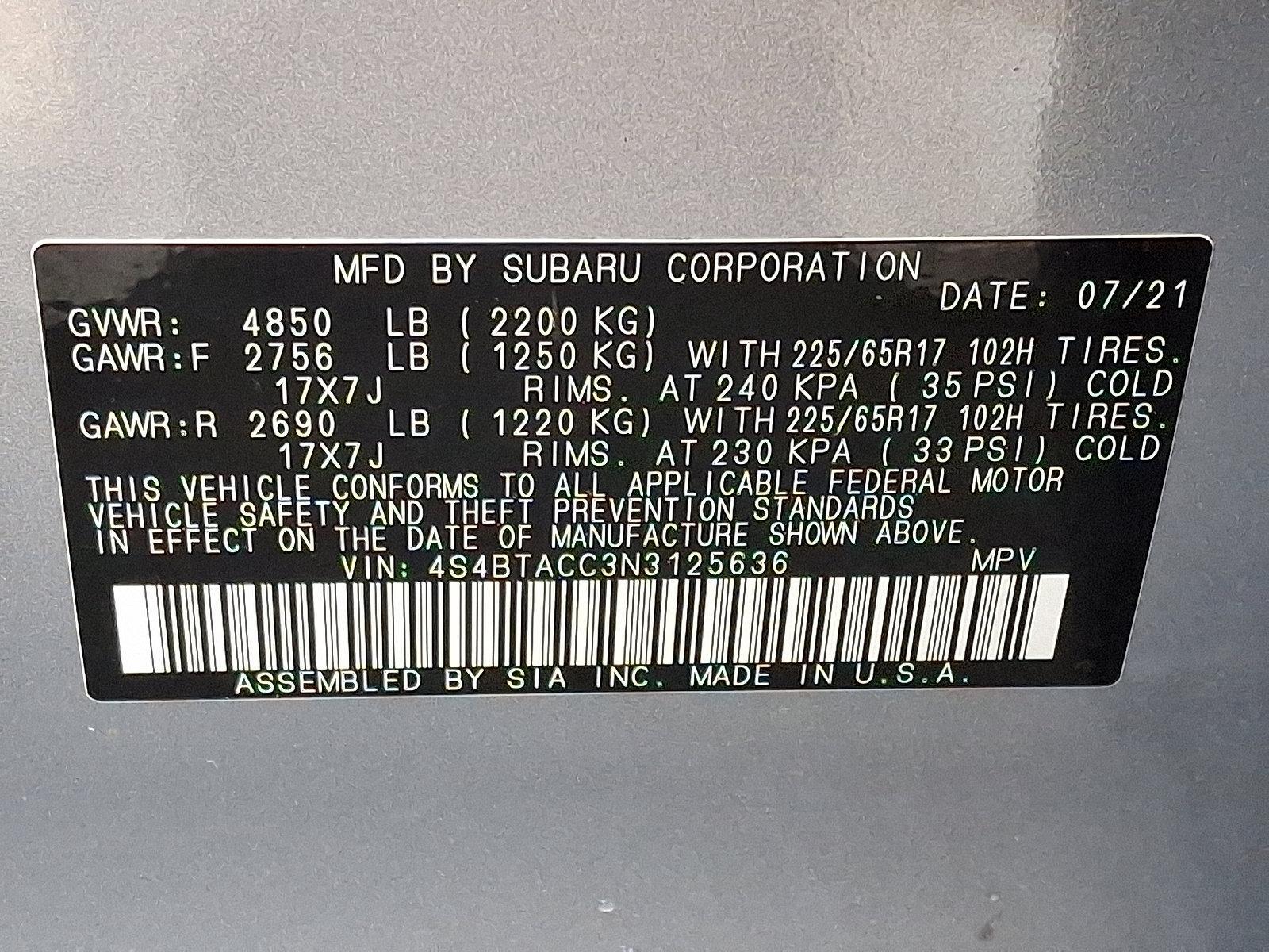2022 Subaru Outback Vehicle Photo in Easton, PA 18045