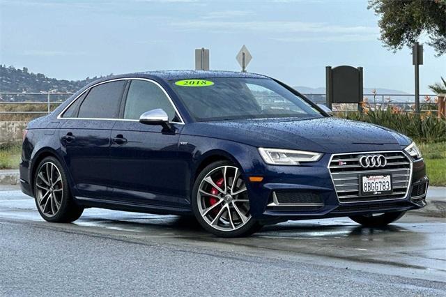 Used 2018 Audi S4 Premium Plus with VIN WAUB4AF49JA067427 for sale in Redwood City, CA