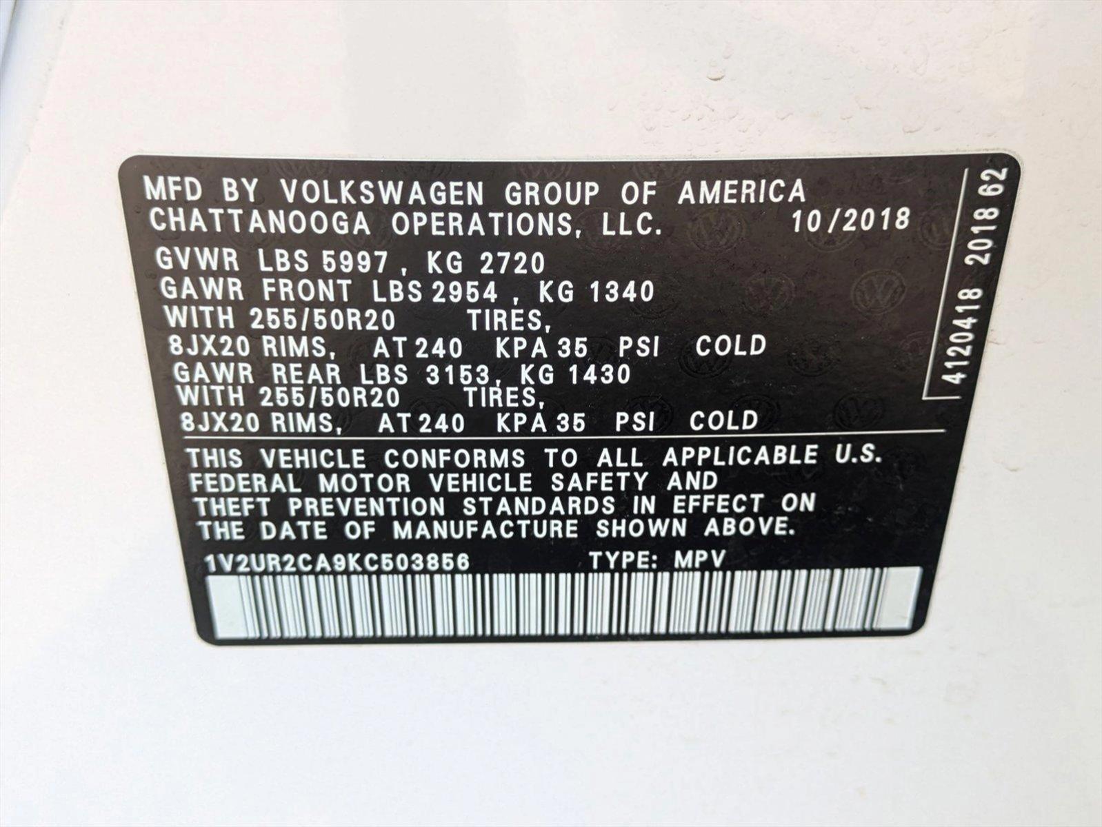 2019 Volkswagen Atlas Vehicle Photo in Panama City, FL 32401