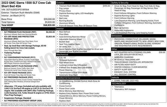 2023 GMC Sierra 1500 Vehicle Photo in DANBURY, CT 06810-5034