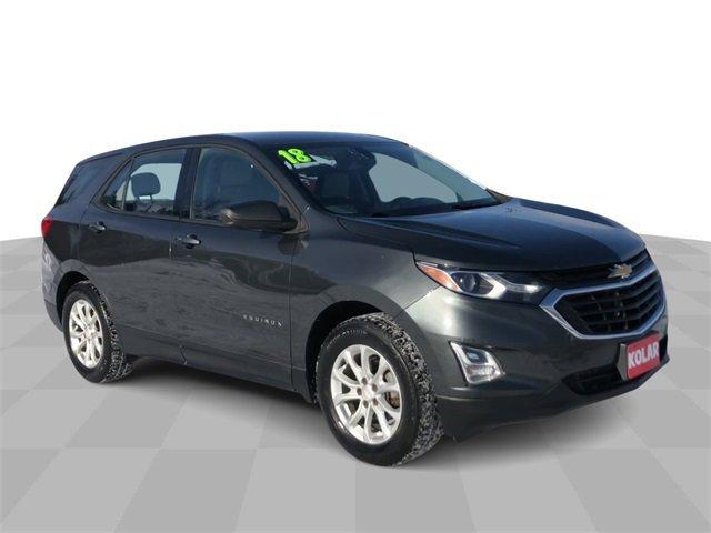 Used 2018 Chevrolet Equinox LS with VIN 2GNAXHEV0J6117113 for sale in Hermantown, Minnesota