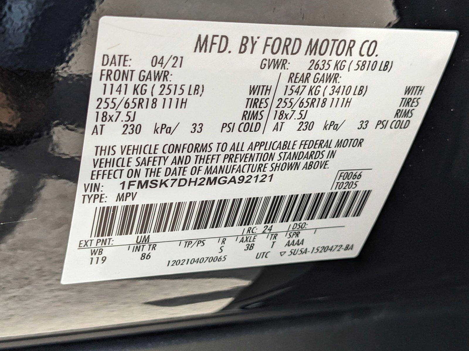 2021 Ford Explorer Vehicle Photo in MIAMI, FL 33172-3015