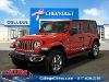 Used 2020 Jeep Wrangler Unlimited Sahara with VIN 1C4HJXENXLW204772 for sale in Albion, MI