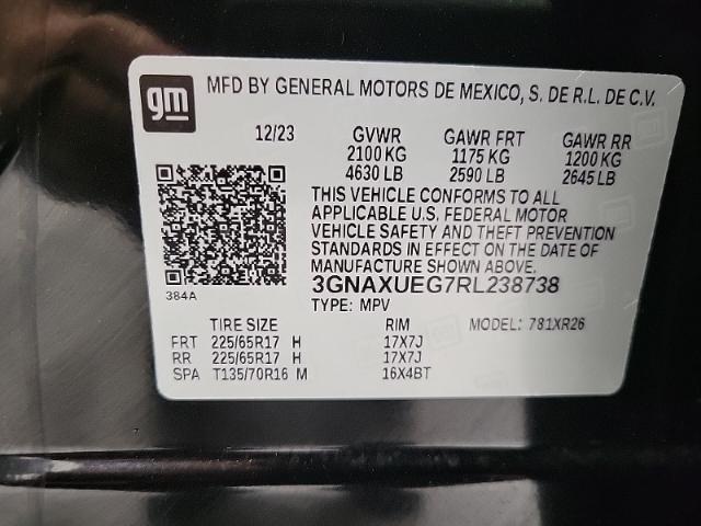 2024 Chevrolet Equinox Vehicle Photo in NEENAH, WI 54956-2243