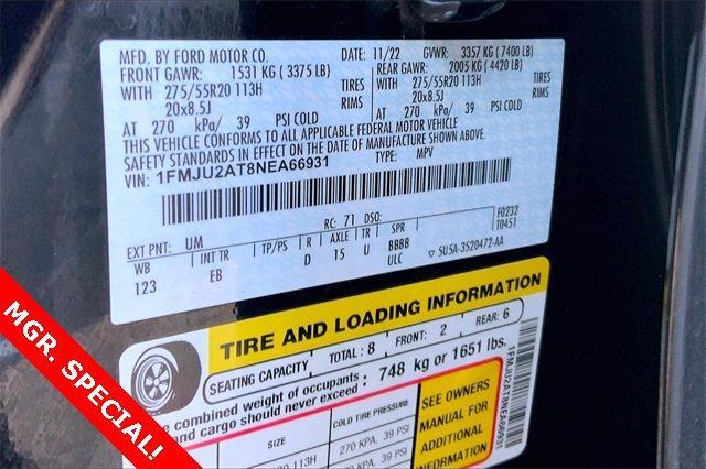 2022 Ford Expedition Vehicle Photo in TOPEKA, KS 66609-0000