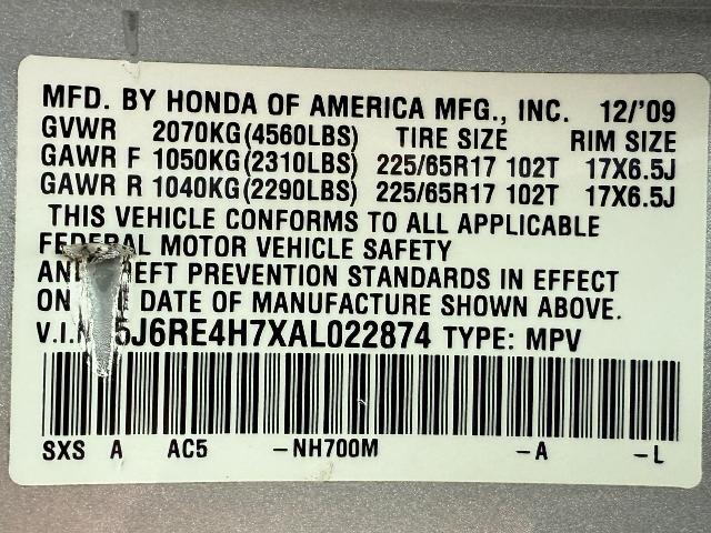 2010 Honda CR-V Vehicle Photo in Appleton, WI 54914