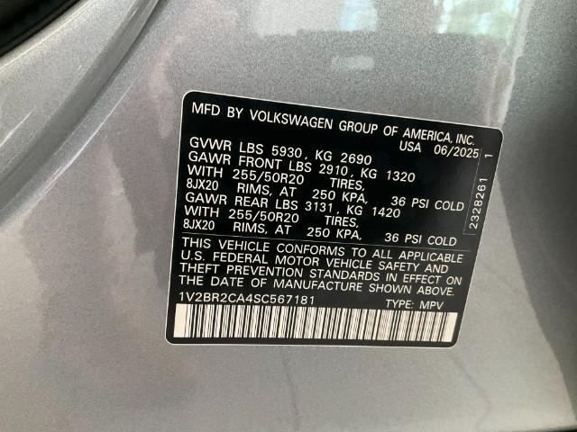 2025 Volkswagen Atlas Vehicle Photo in Oshkosh, WI 54904
