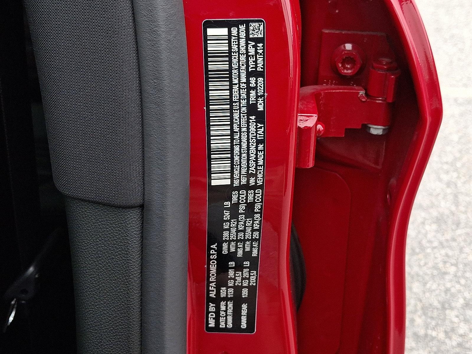 2025 Alfa Romeo Stelvio Vehicle Photo in Mechanicsburg, PA 17050