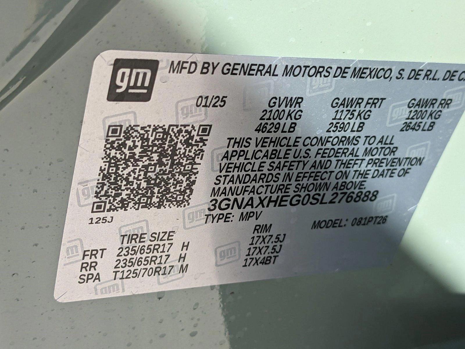 2025 Chevrolet Equinox Vehicle Photo in MIAMI, FL 33172-3015