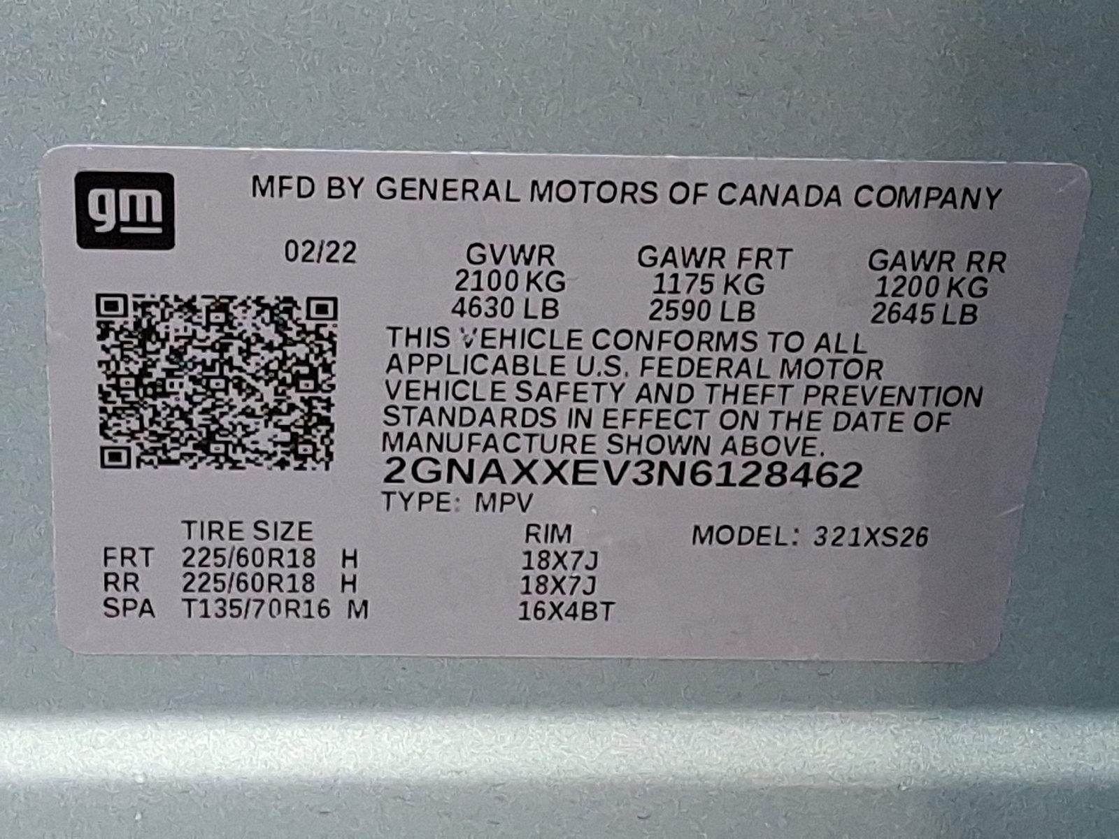 2022 Chevrolet Equinox Vehicle Photo in BETHLEHEM, PA 18017