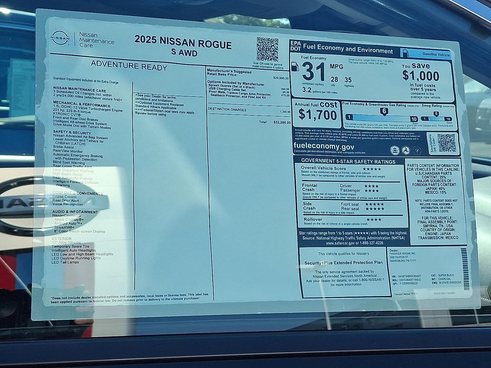2025 Nissan Rogue Vehicle Photo in Harrisburg, PA 17111-1033