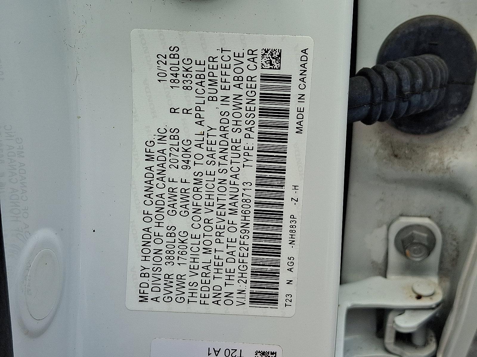 2022 Honda Civic Sedan Vehicle Photo in Harrisburg, PA 17111