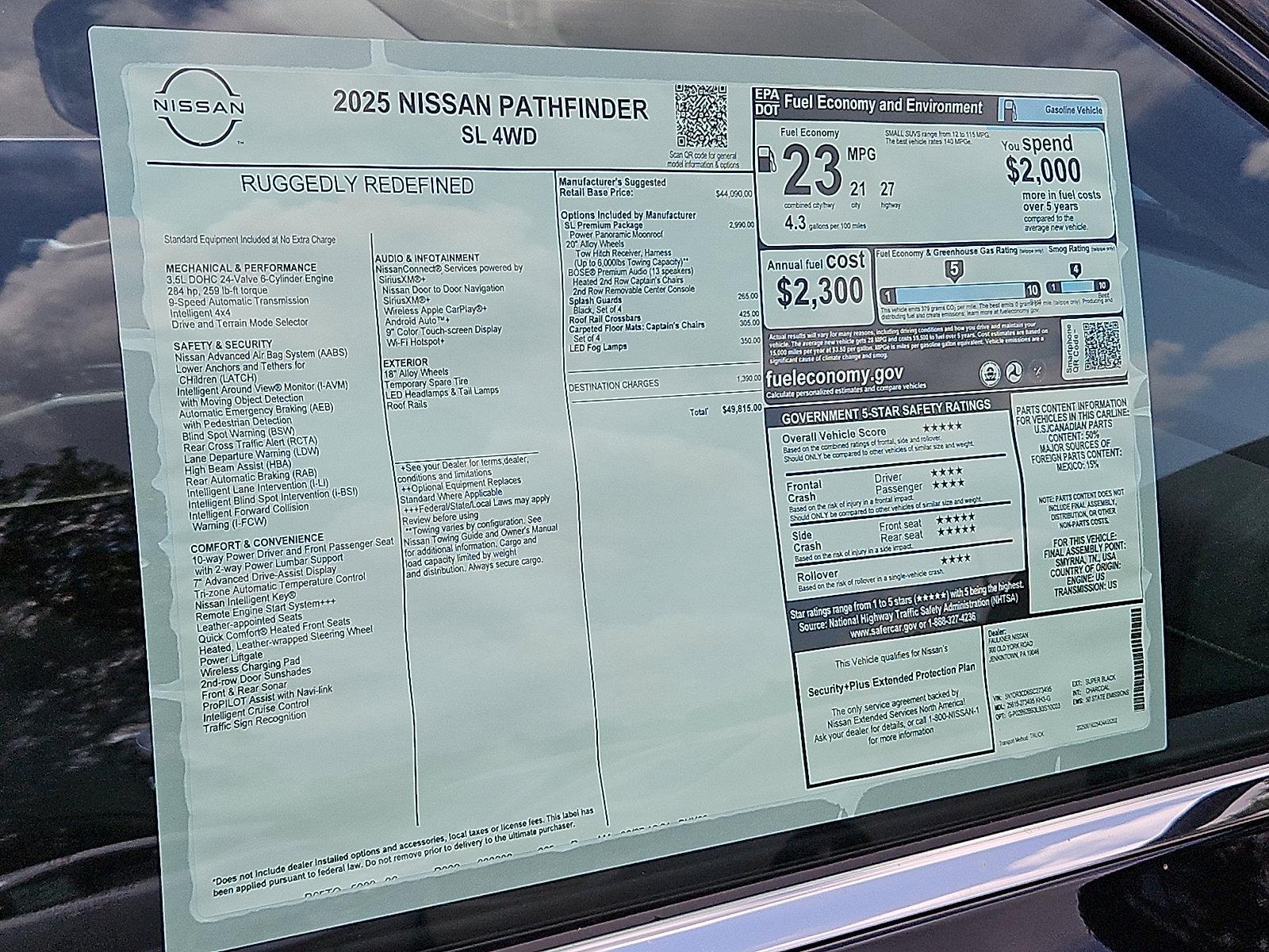 2025 Nissan Pathfinder Vehicle Photo in Jenkintown, PA 19046
