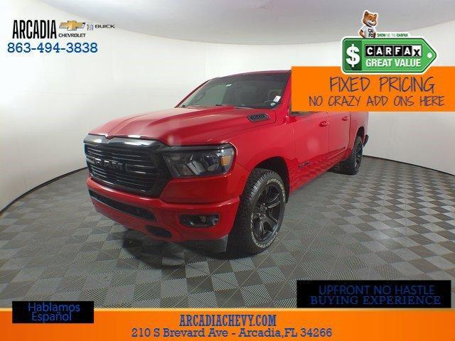 Used 2021 RAM Ram 1500 Pickup Big Horn/Lone Star with VIN 1C6RREFT0MN689856 for sale in Arcadia, FL