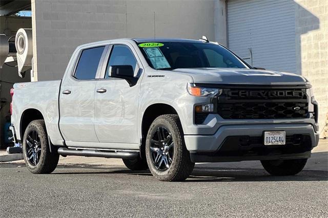 Used 2024 Chevrolet Silverado 1500 Custom with VIN 1GCPDBEK7RZ216851 for sale in Concord, CA