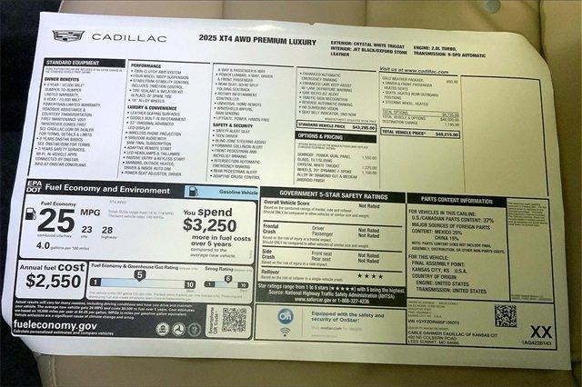 2025 Cadillac XT4 Vehicle Photo in KANSAS CITY, MO 64114-4545