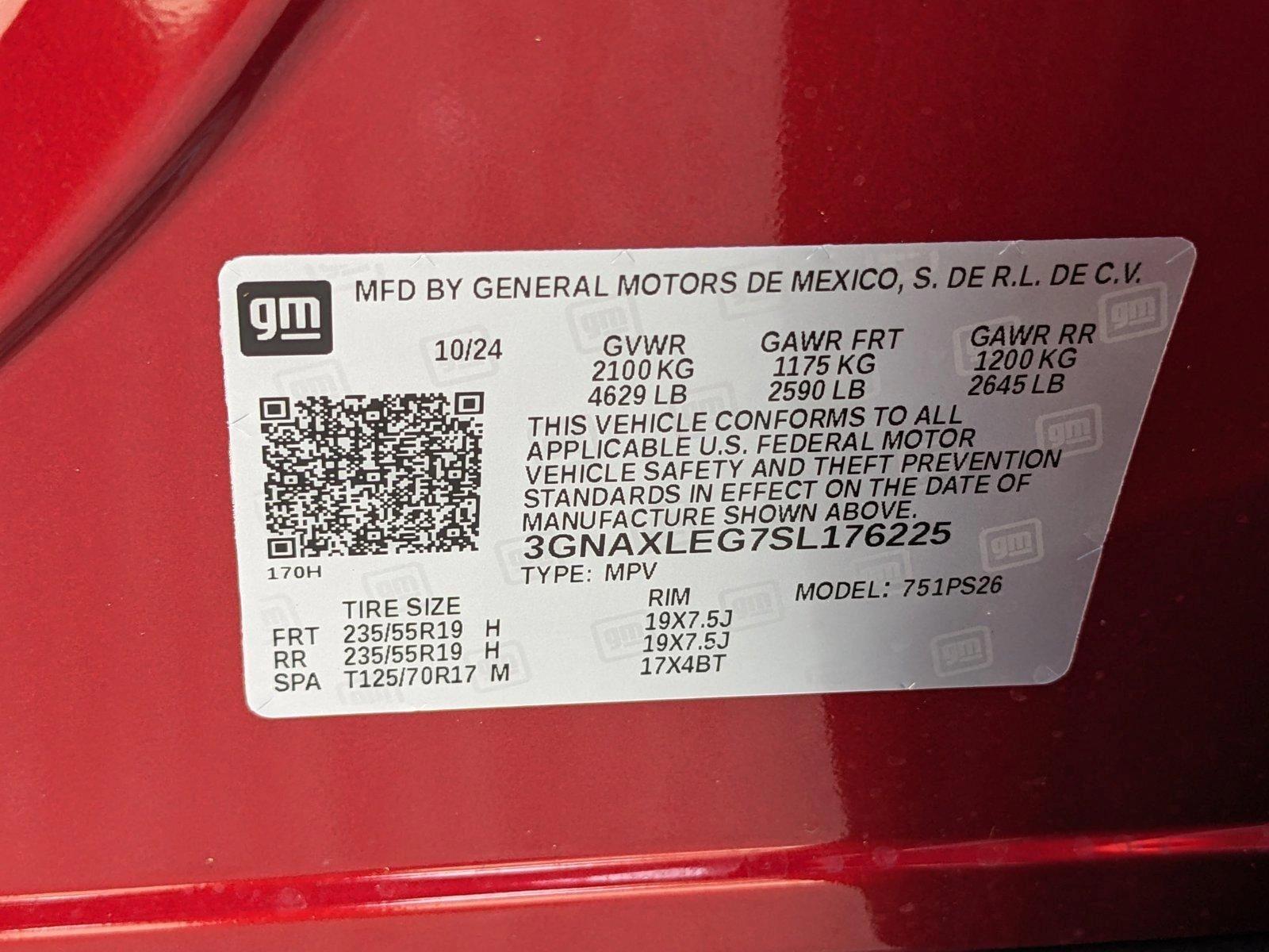 2025 Chevrolet Equinox Vehicle Photo in GREENACRES, FL 33463-3207