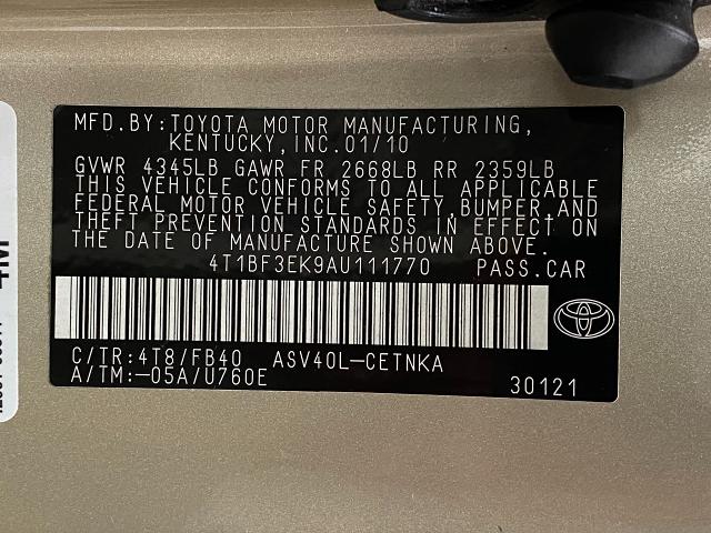 2010 Toyota Camry Vehicle Photo in Appleton, WI 54913
