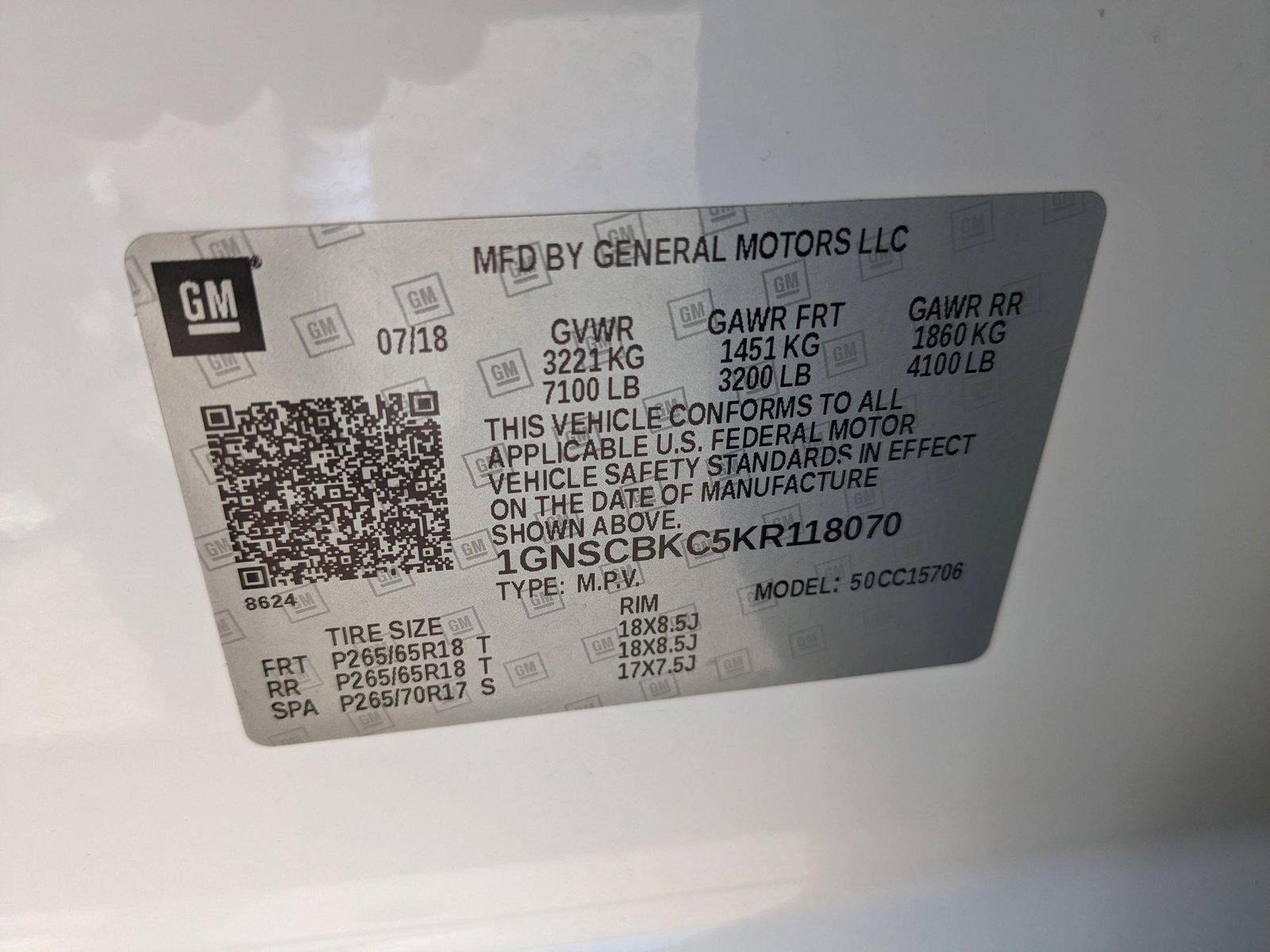 2019 Chevrolet Tahoe Vehicle Photo in ORLANDO, FL 32808-7998