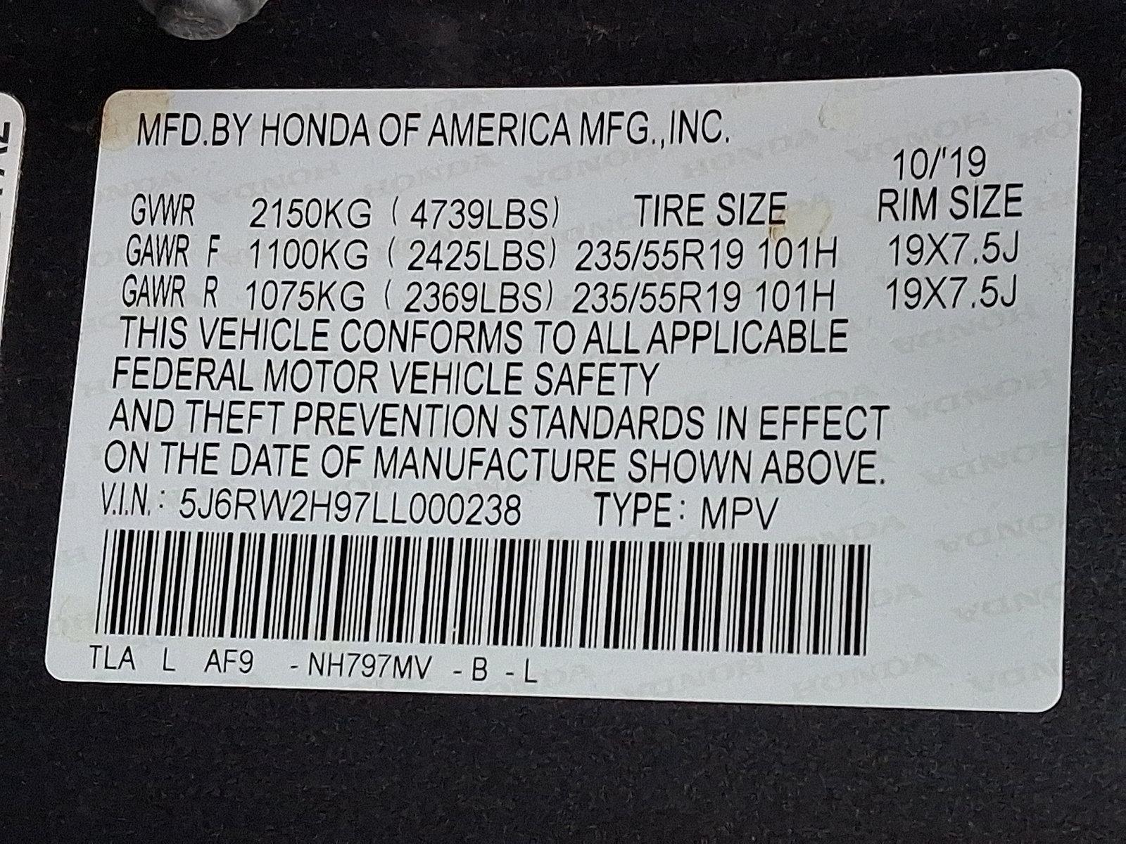 2020 Honda CR-V Vehicle Photo in BETHLEHEM, PA 18017