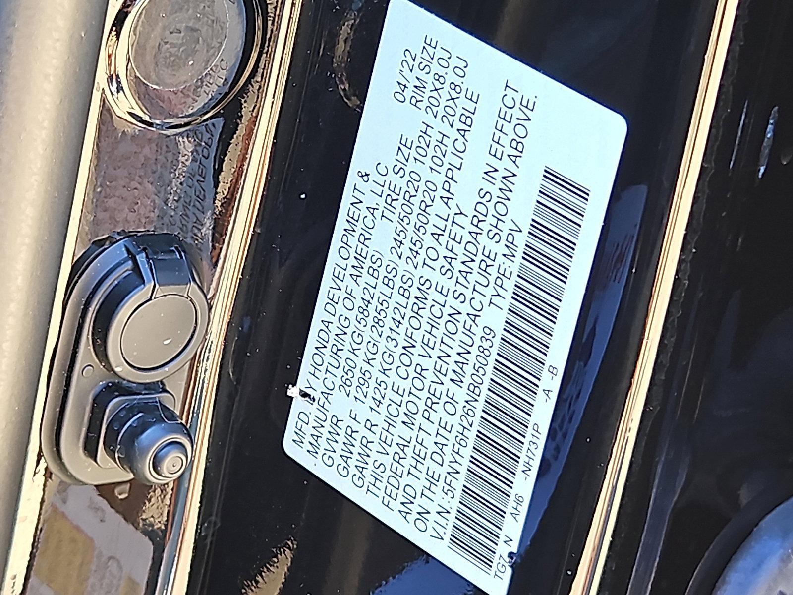 2022 Honda Pilot Vehicle Photo in Trevose, PA 19053
