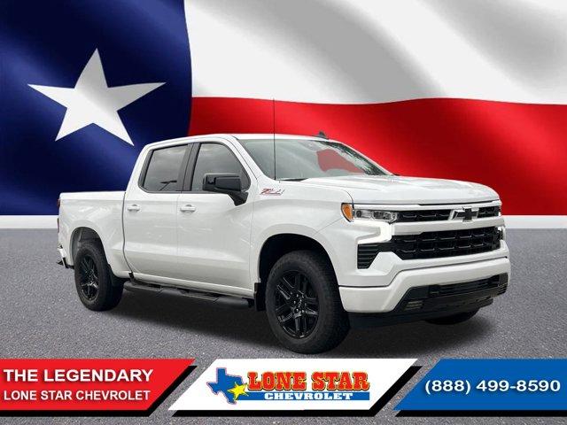 New White 2025 Chevrolet Silverado 1500 Crew Cab Short Box 4-Wheel Drive  RST for sale in JERSEY VILLAGE, TX: 1GCUKEELXSZ197916