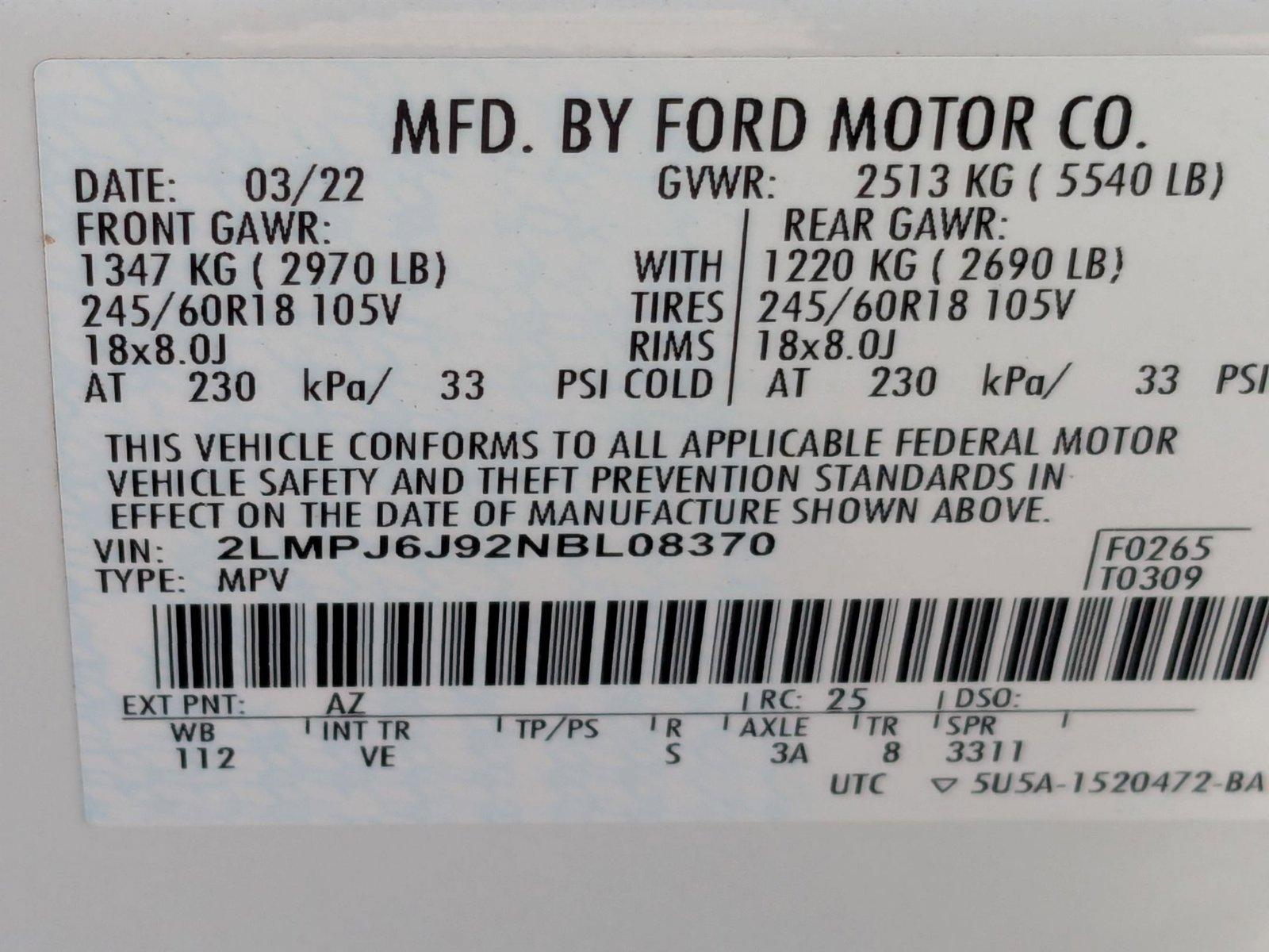 2022 Lincoln Nautilus Vehicle Photo in Miami, FL 33015