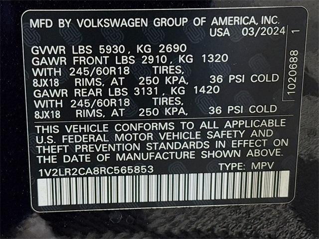 2024 Volkswagen Atlas Vehicle Photo in Puyallup, WA 98371