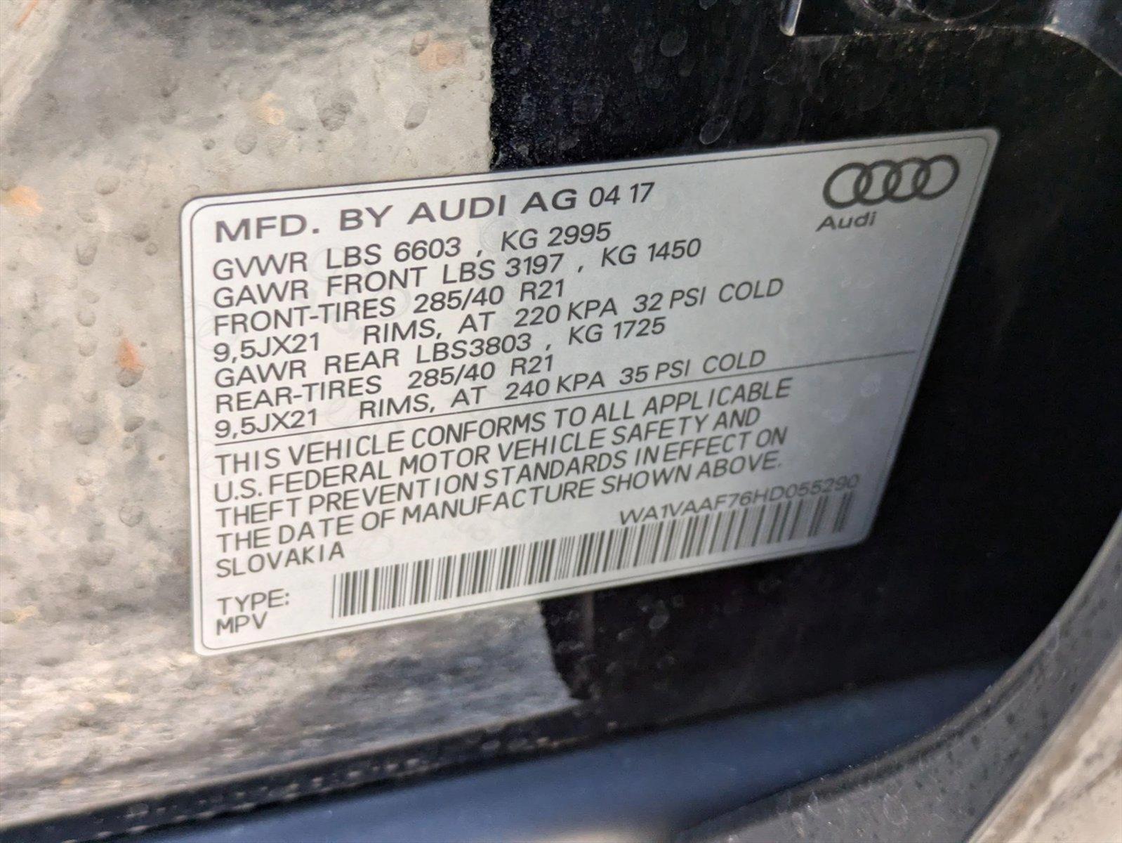 2017 Audi Q7 Vehicle Photo in Tampa, FL 33614