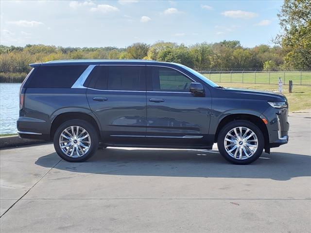 Certified 2021 Cadillac Escalade Premium Luxury with VIN 1GYS4BKL5MR389763 for sale in Denton, TX