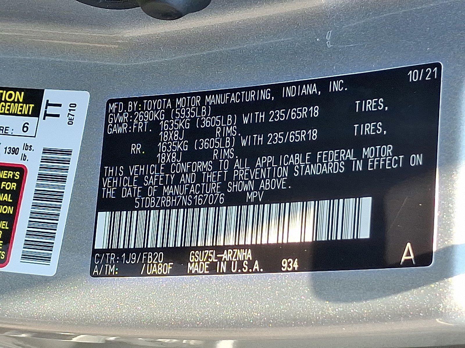 2022 Toyota Highlander Vehicle Photo in Harrisburg, PA 17111