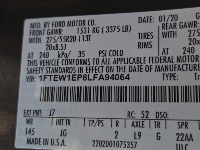 2020 Ford F-150 Vehicle Photo in Weatherford, TX 76087