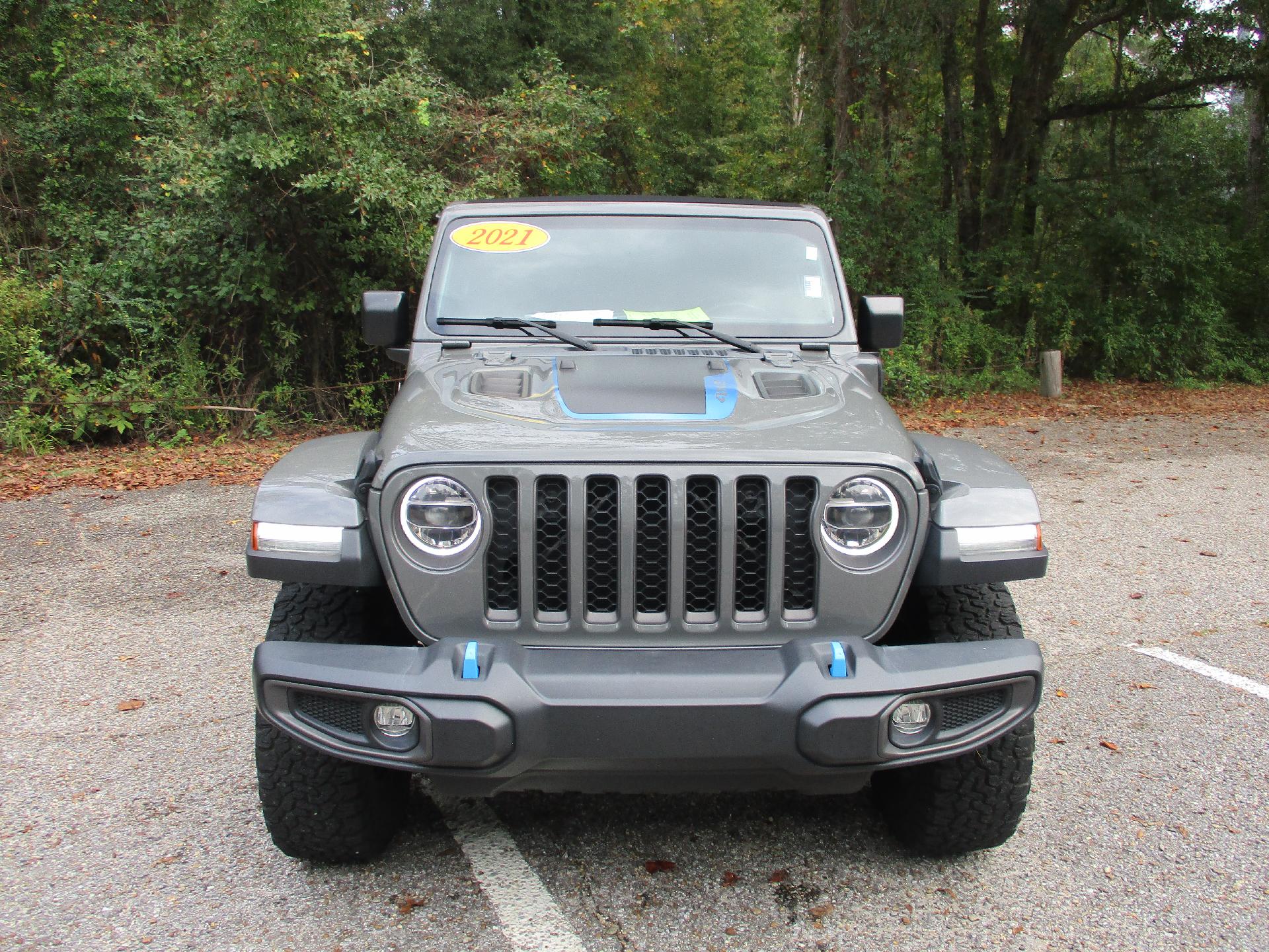 Used 2021 Jeep Wrangler Unlimited Rubicon 4XE with VIN 1C4JJXR68MW686163 for sale in Eufaula, AL