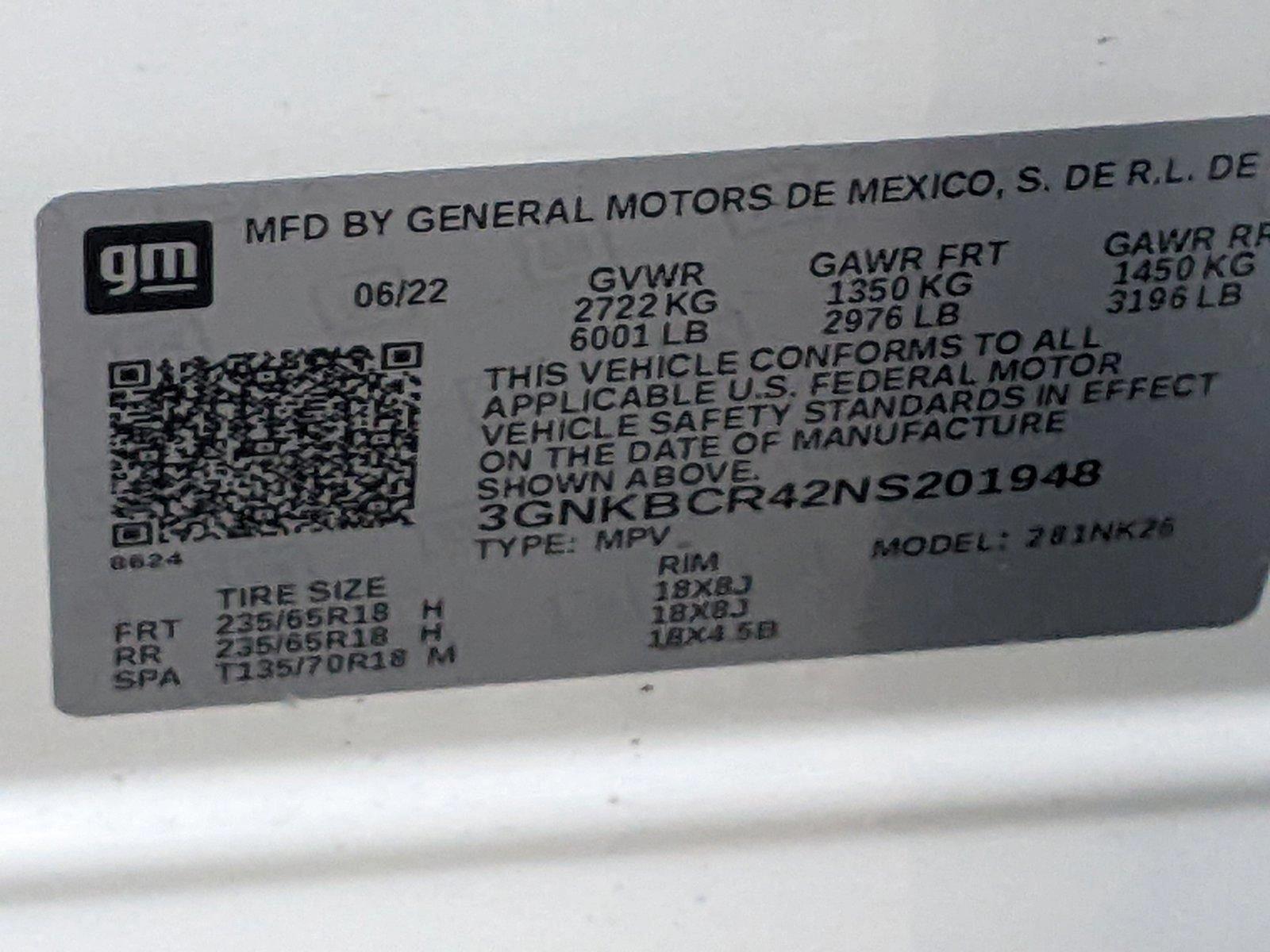 2022 Chevrolet Blazer Vehicle Photo in PEMBROKE PINES, FL 33024-6534