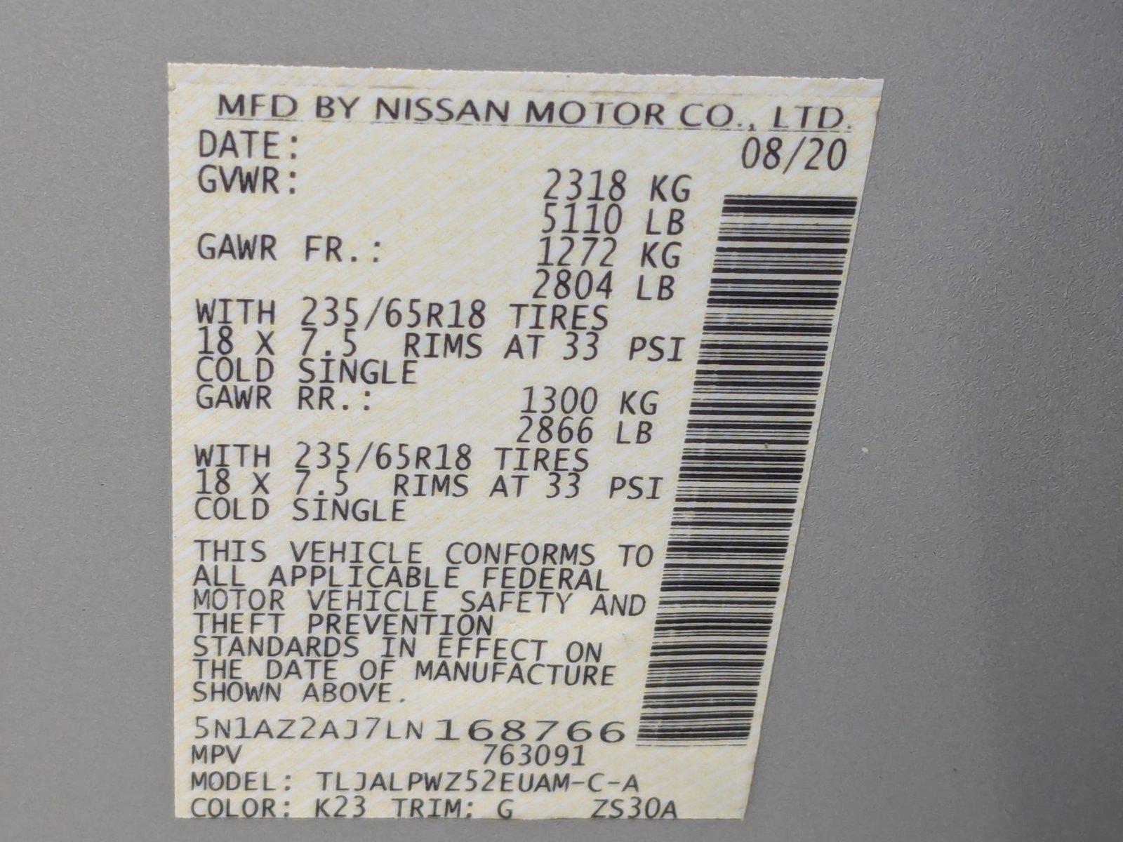 2020 Nissan Murano Vehicle Photo in Pembroke Pines , FL 33084