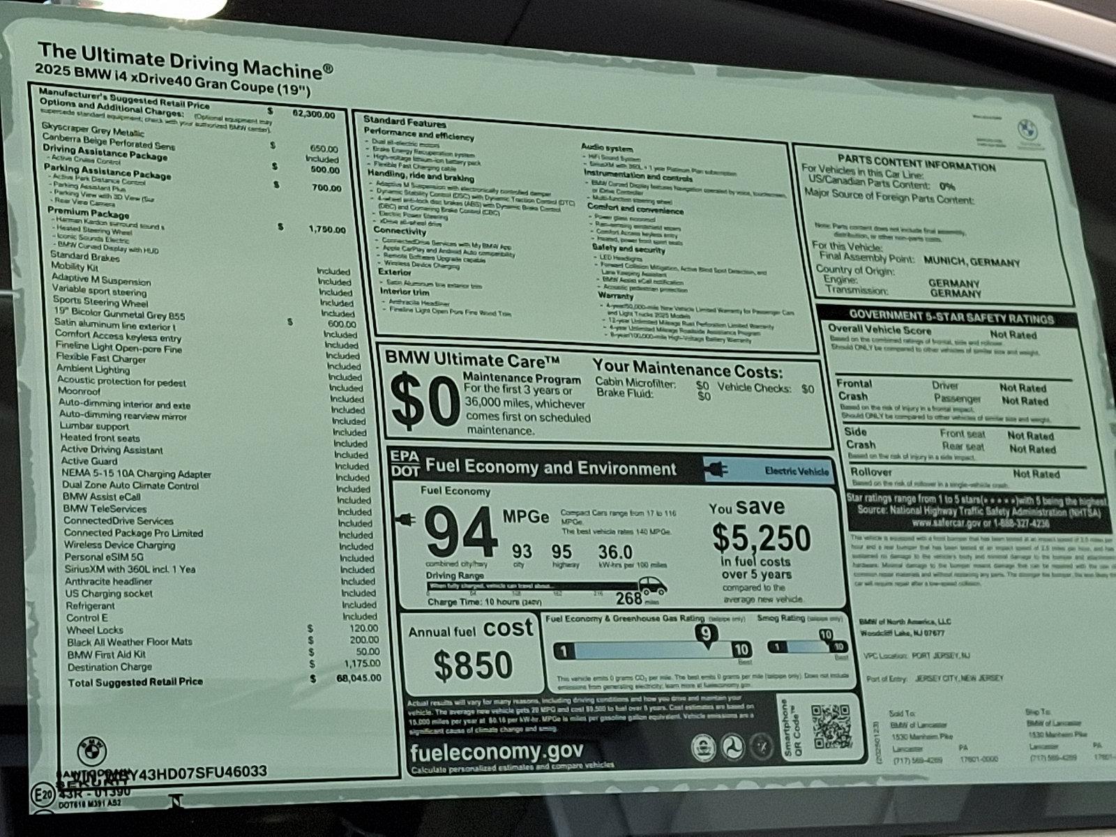 2025 BMW i4 Vehicle Photo in Lancaster, PA 17601