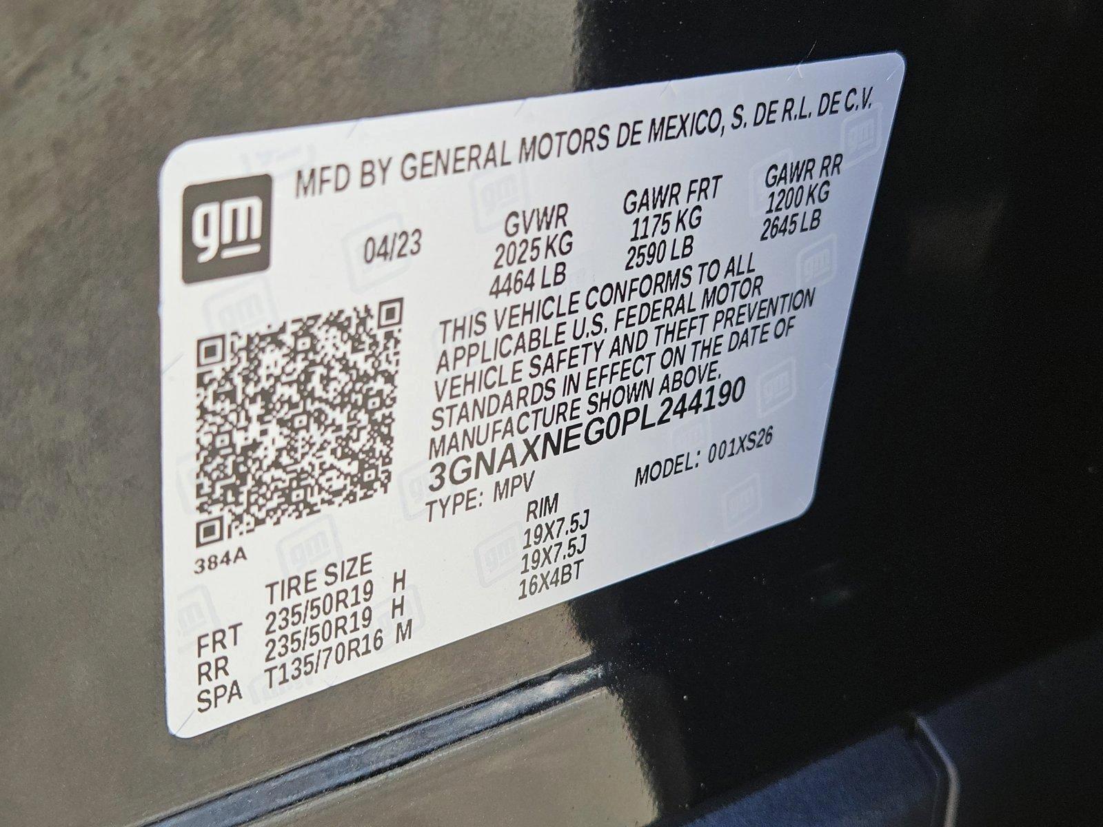 2023 Chevrolet Equinox Vehicle Photo in CORPUS CHRISTI, TX 78416-1100