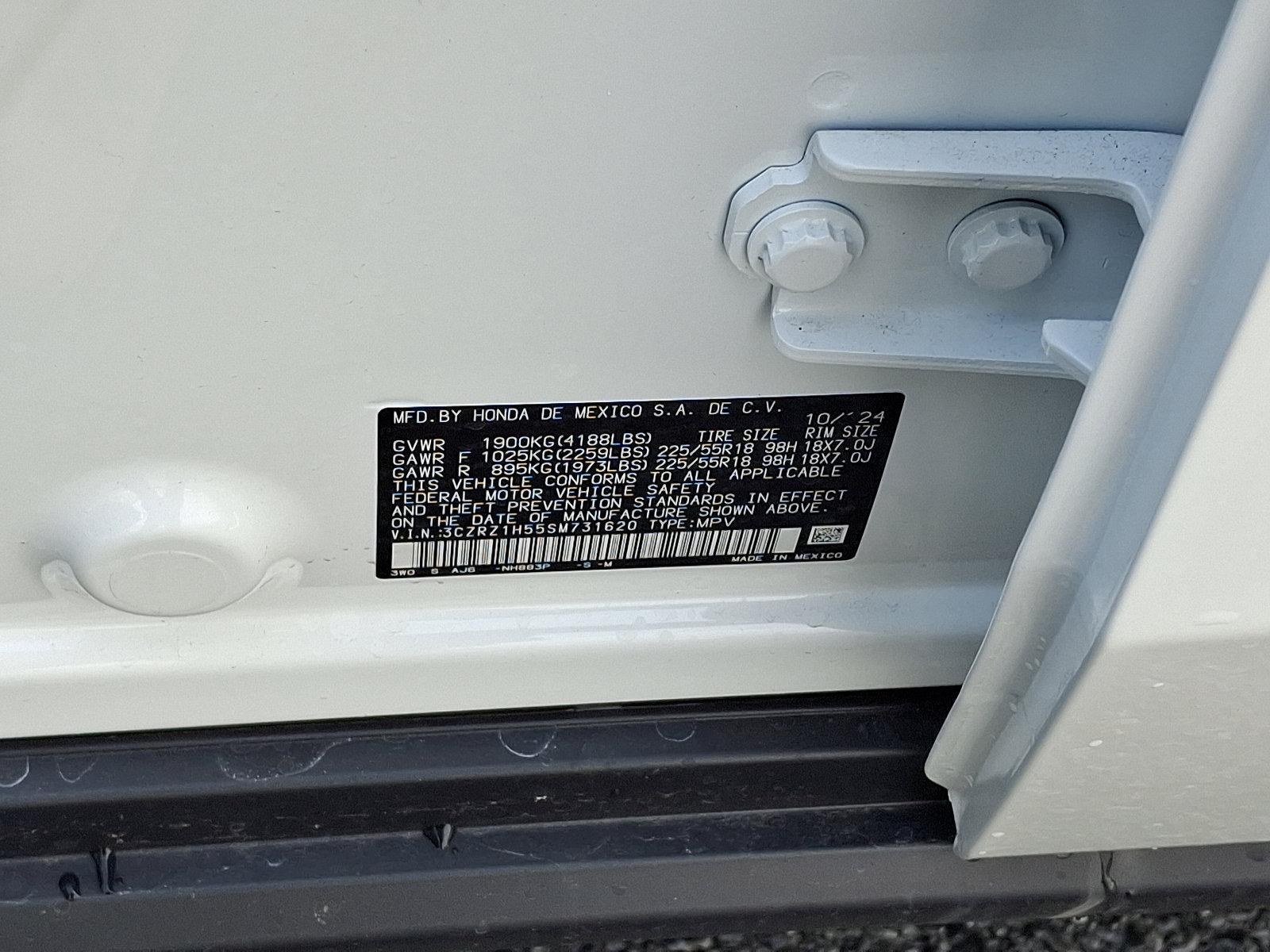 2025 Honda HR-V Vehicle Photo in Harrisburg, PA 17111