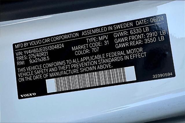 2025 Volvo XC90 Plug-In Hybrid Vehicle Photo in Grapevine, TX 76051