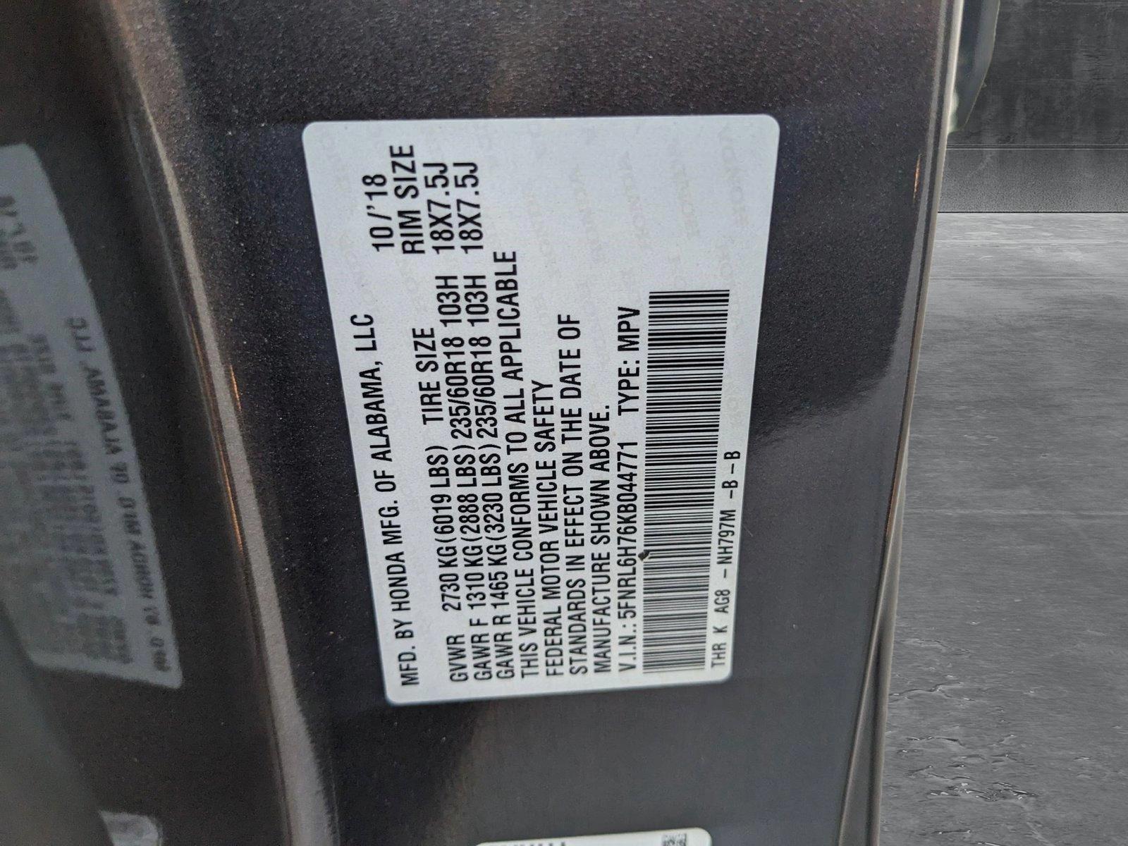 2019 Honda Odyssey Vehicle Photo in Sanford, FL 32771