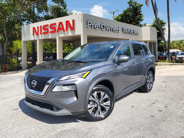 Gray (Gun Metallic) 2023 Nissan Rogue SV FWD SUV / Crossover Front-Wheel Drive Continuously Variable Transmission