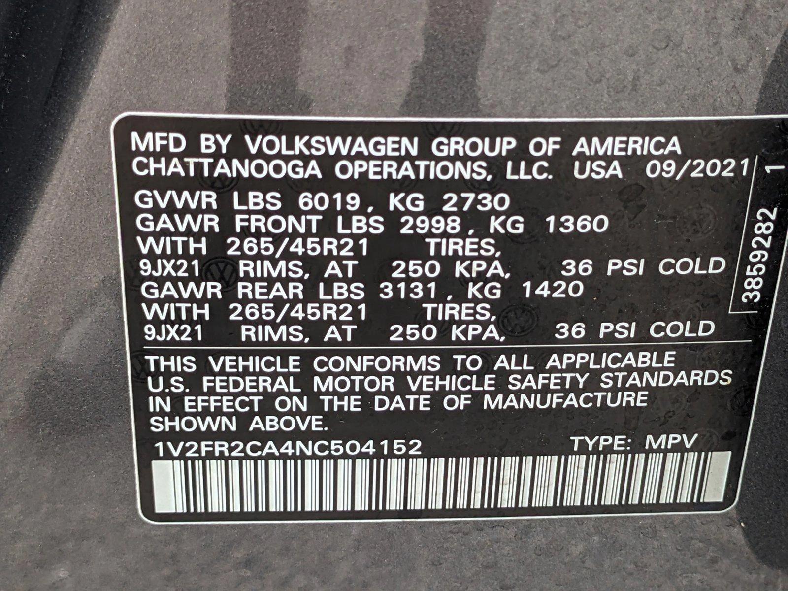 2022 Volkswagen Atlas Vehicle Photo in GREENACRES, FL 33463-3207